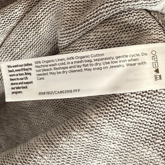 Eileen Fisher Marled Gray Knit Sweater, L - Picture 7 of 7